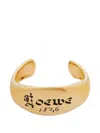Loewe Engraved Wide Band Bracelets In Gold