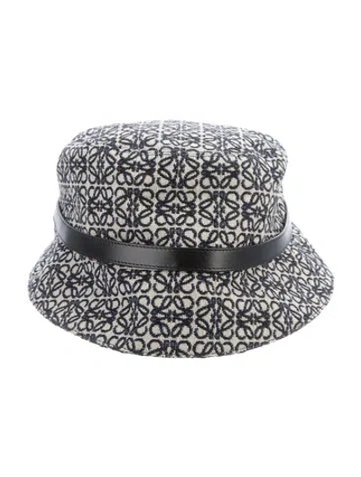 Pre-owned Loewe Printed Bucket Hat In Neutrals