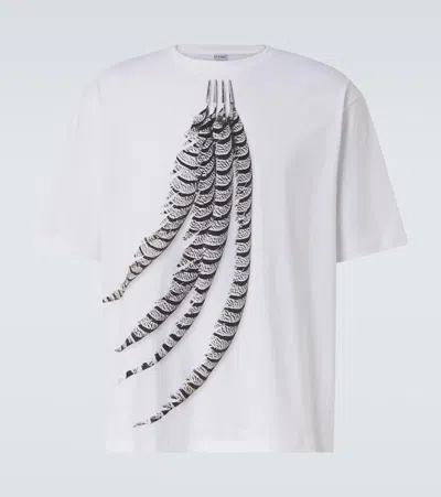 Loewe Printed Cotton Jersey T-shirt In White