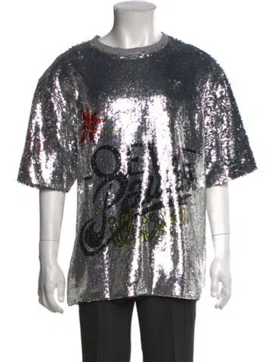 Pre-owned Loewe Printed Crew Neck T-shirt In Multi