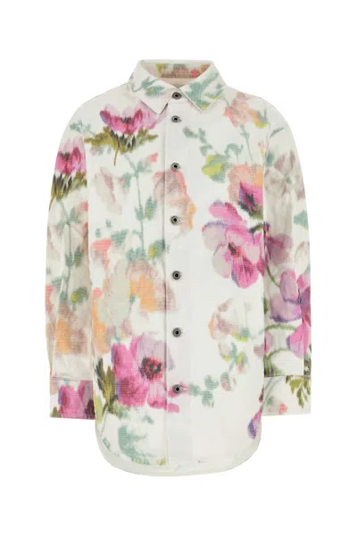 Loewe Printed Denim Shirt In Multi