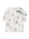 Loewe Printed Draped Top In Multi