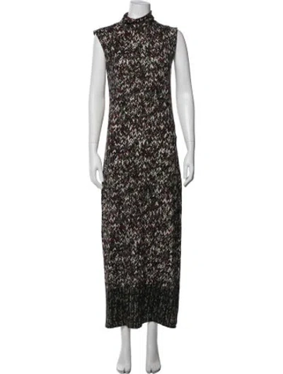 Pre-owned Loewe Printed Long Dress In Multicolor