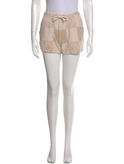 Pre-owned Loewe Printed Mini Shorts In Blue