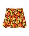 LOEWE CACTUS PRINT FLARE SHORTS IN VISCOSE