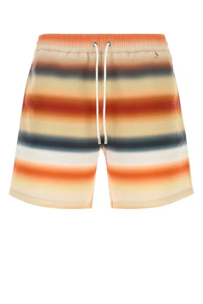Loewe Printed Polyester Swimming Shorts In Multi
