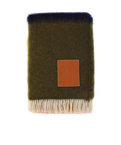 Loewe Printed Scarf In Brown