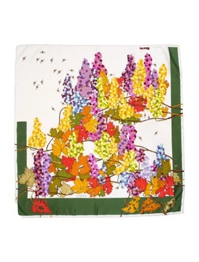 Pre-owned Loewe Printed Scarf In Yellow