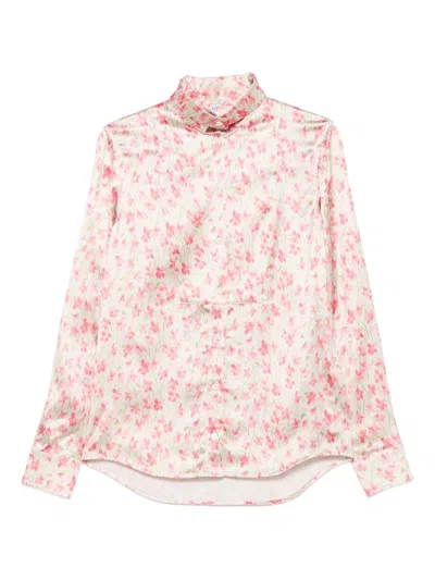Loewe Floral-print Shirt In Pink