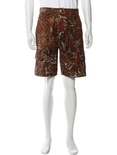 Pre-owned Loewe Printed Shorts In Brown