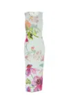Loewe Ribbed Floral-print Silk And Cotton-blend Jersey Midi Dress