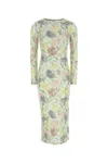Loewe Printed Silk Blend Dress In Multi