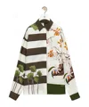 Loewe X Paula Ibiza Mixed-print Button Down Blouse In White