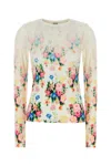 Loewe Stretch Modal T-shirt Floral Pattern