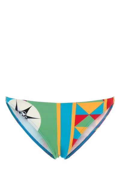 Loewe Printed Stretch Nylon Paula S Ibiza Bikini Bottom In Multi