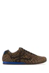 Loewe Ballet Runner 2.0 Leather-trimmed Checked Wool Sneakers In Multi