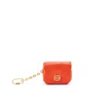 Loewe Puffer Calfskin Goya Case In Orange