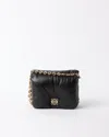 Loewe Goya Puffer Quilted Shoulder Bag In Black