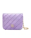 Loewe Puffer Goya Logo Shoulder Bag In Purple