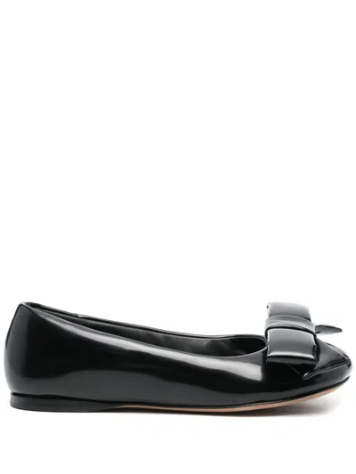 Pre-owned Loewe Puffy Ballet Flats In Black