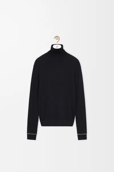 Loewe Sweater In Wool Size:l For Woman In Black