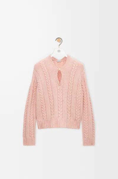 Loewe Sweater In Wool Size:l For Woman In Brown