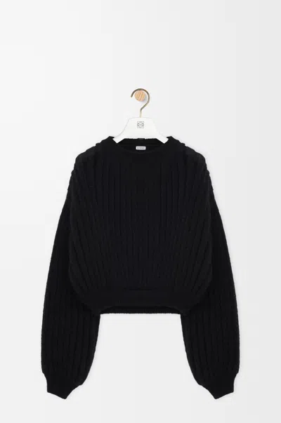 Loewe Sweater In Mohair Blend Size:l For Woman In Brown