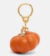 Loewe Pumpkin Gold-tone And Resin Bag Charm In Yellow