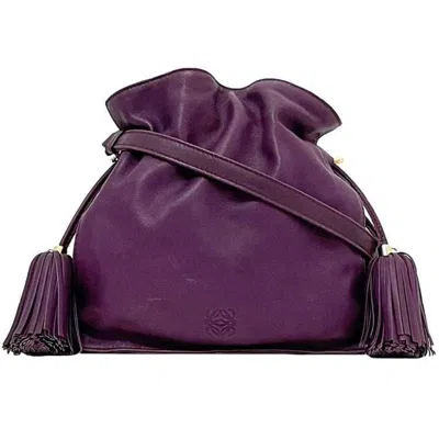 Pre-owned Loewe Purple Nappa Leather Leather Shoulder Bag ()