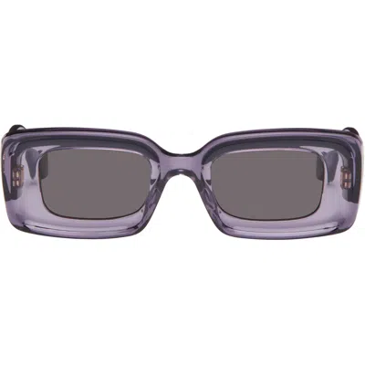 Loewe Purple Rectangular Sunglasses