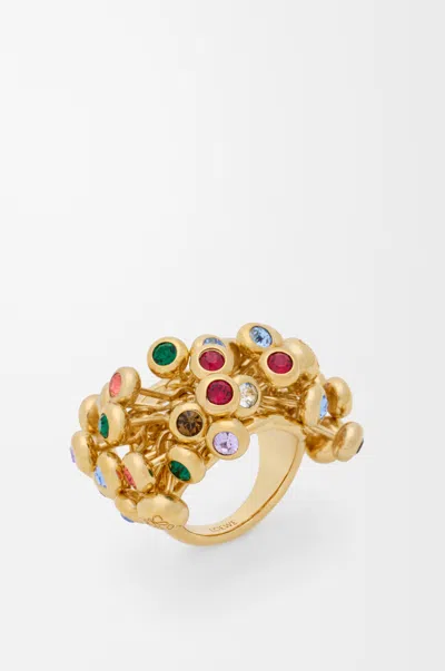 Loewe Push Pin Ring Size:15 For Woman In Gold