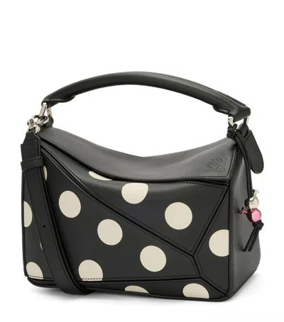 Loewe Puzzle 10 Re-edition Polka Top-handle Bag