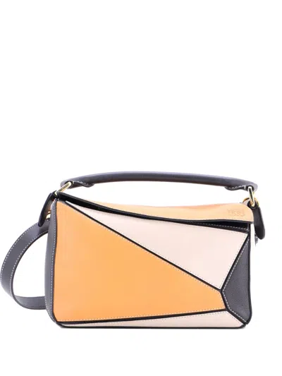 Pre-owned Loewe Puzzle Bag Leather Small Satchel