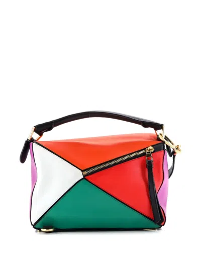 Pre-owned Loewe Puzzle Bag Leather Small Satchel