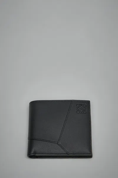 Loewe Puzzle Bifold Coin Wallet In Black
