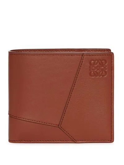 Loewe Puzzle Bifold Wallet Accessories In Brown