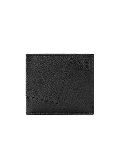 Loewe Puzzle Bifold Wallet In Black
