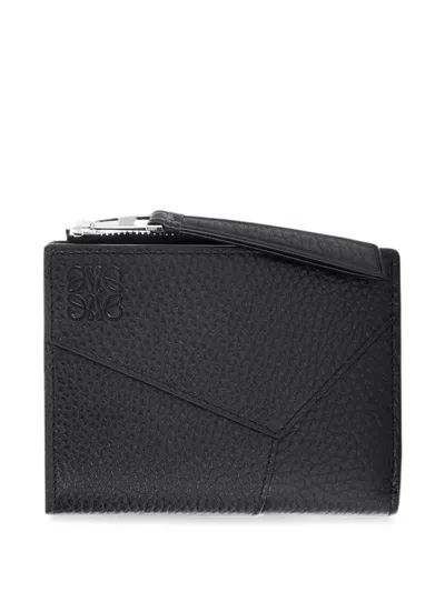 Loewe Puzzle Bi-fold Wallet In Pink