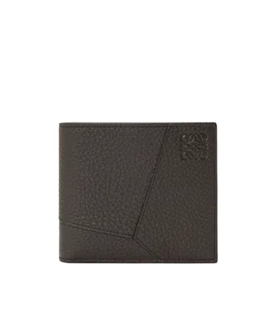 Loewe Puzzle Bifold Wallet In Brown