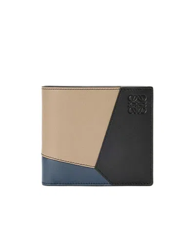 Loewe Puzzle Bifold Wallet In Classic Calfskin