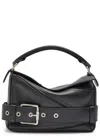 Loewe Puzzle Biker Small Leather Top Handle Bag In Black