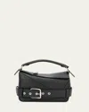 Loewe Puzzle Biker Top-handle Bag In Shiny Leather