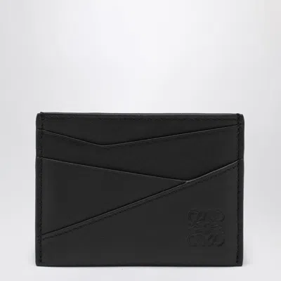 Loewe Puzzle Black Calfskin Card Case
