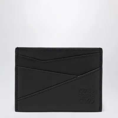 Loewe Puzzle Black Calfskin Card Case Men
