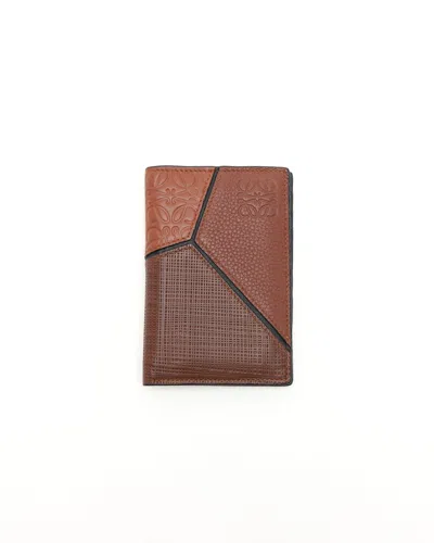 Loewe Puzzle Card Holder In Brown