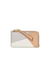 Loewe Leather Puzzle Coin Card Holder In Neutral