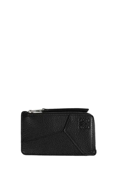 Loewe Puzzle Coin Cardholder In Black