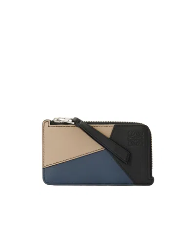 Loewe Puzzle Coin Cardholder In Classic Calfskin In Multi