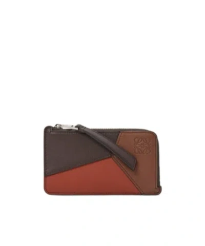 Loewe Puzzle Coin Cardholder In Classic Calfskin In Multi
