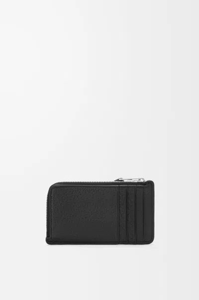 Loewe Puzzle Edge Long Card And Coin Holder In Classic Calf Leather In Black